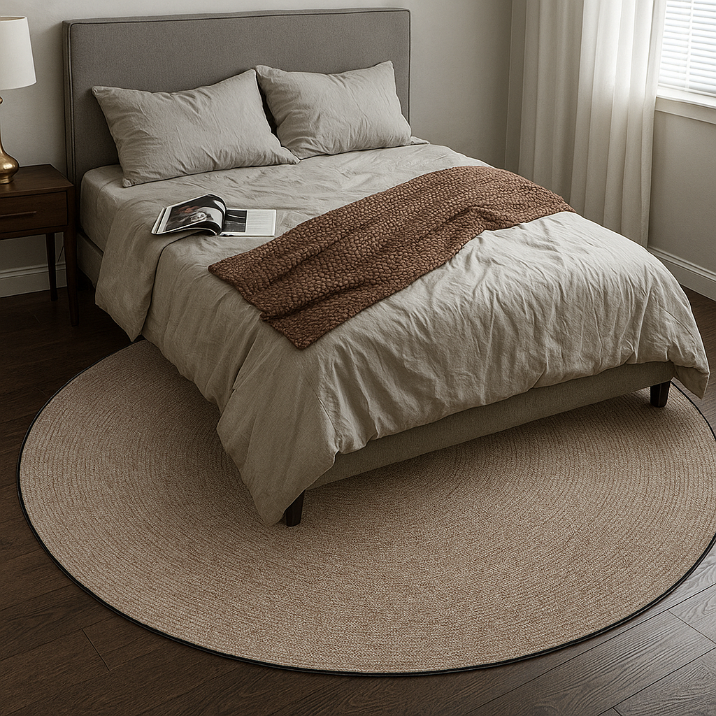 純色羊毛編織地毯