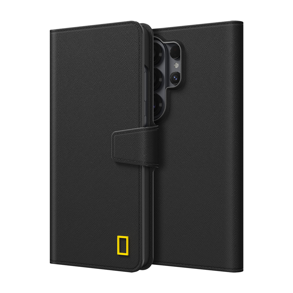 National Geographic - Business Wallet - Samsung S26 Case 國家地理翻蓋皮套支架手機殼
