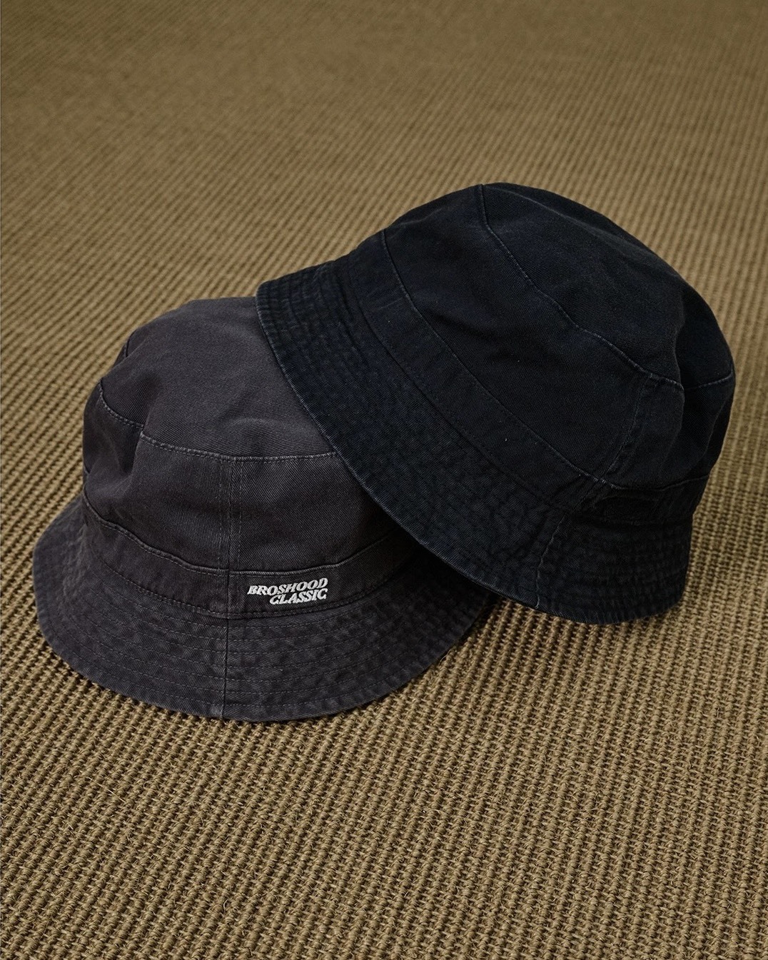 #預購 Broshood 26SS 日系復古 水洗做舊 經典系列 繡花漁夫帽 兩色