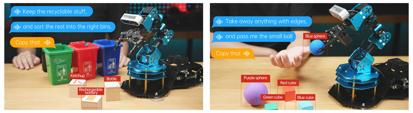 樹莓派 Pi 5 AI 視覺辨識 ArmPi Ultra 機械手臂,AI應用,分類/分揀