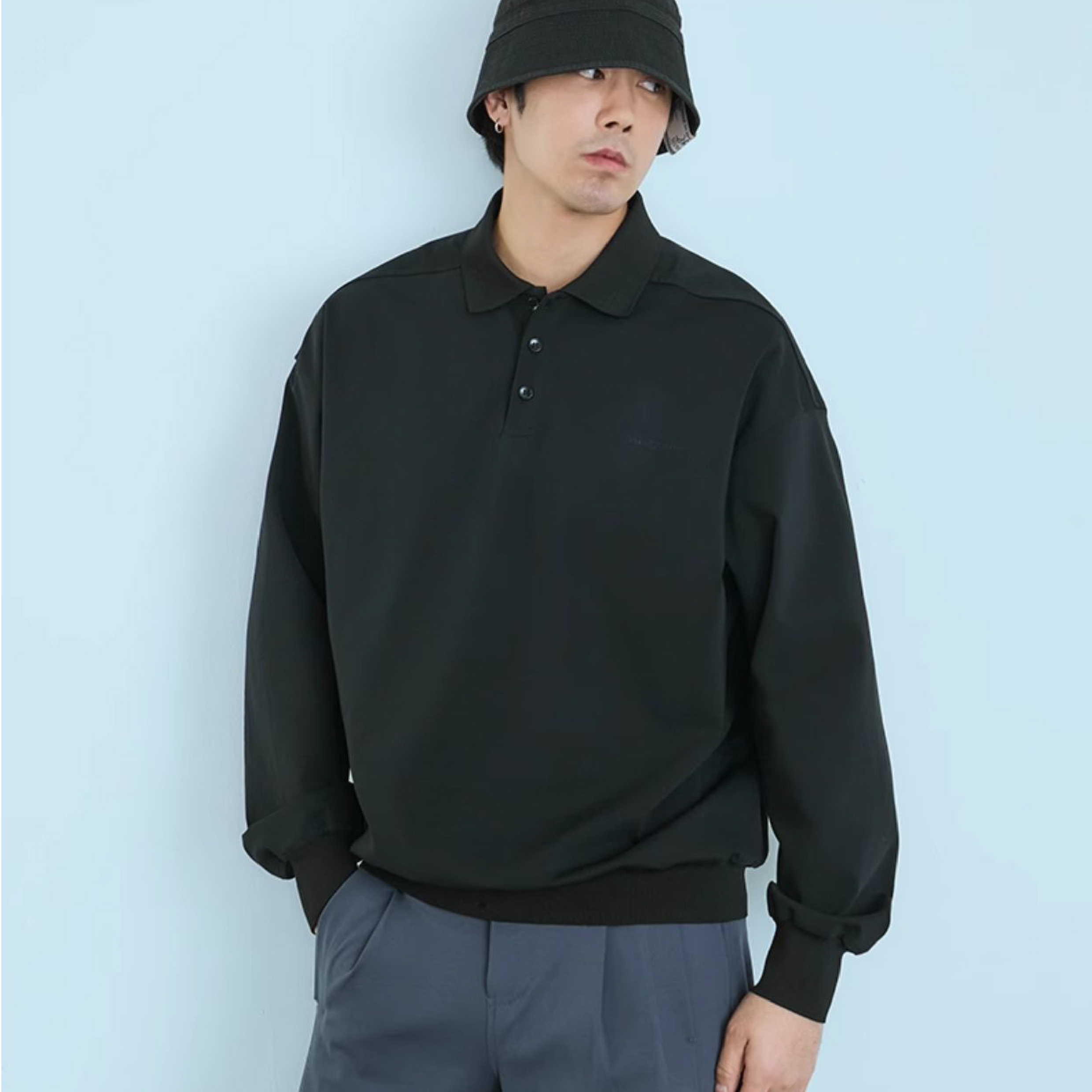 TANOXI Roman Cotton Polo LS 羅馬棉Polo衫 [TNX-JS06]