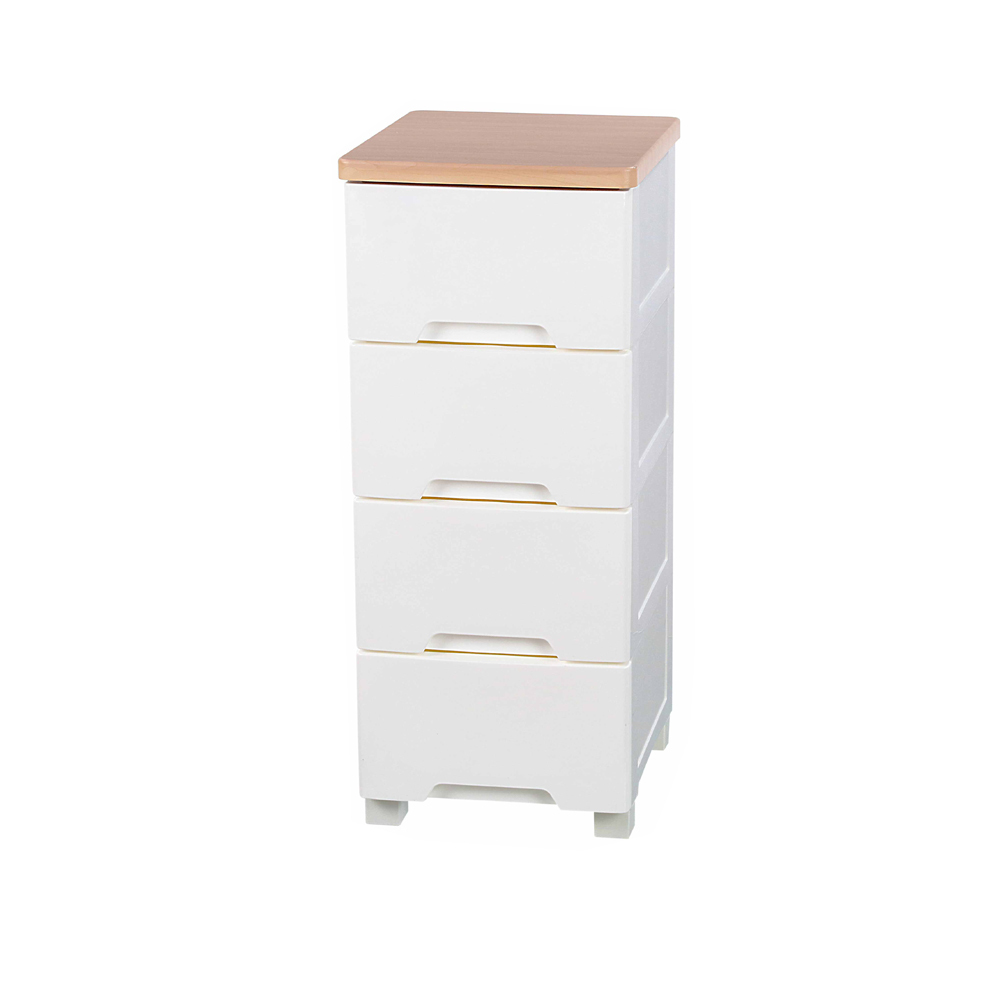 《真心良品》KEYWAY聯府 里亞木頂板四層收納櫃68L-1入 W404