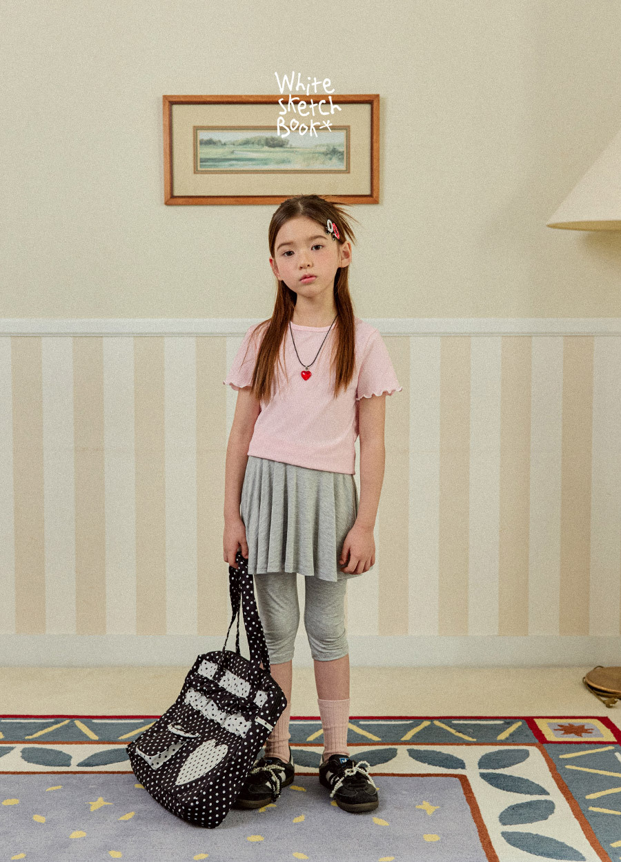 正韓夏WhiteSketchBook 六色裙襬假兩件裙褲