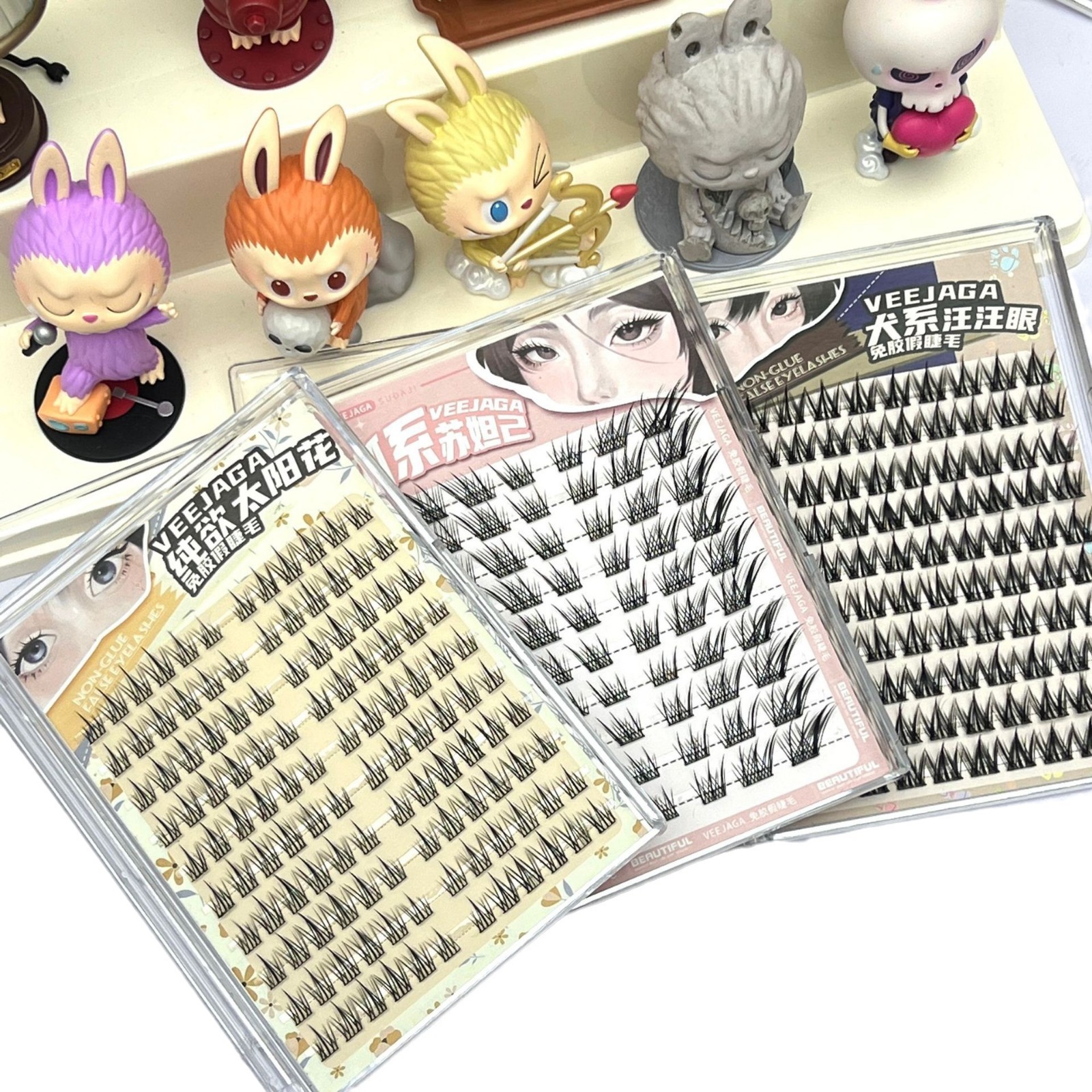 VEEJAGA Lazy Girl Glue-Free Self-Adhesive False Lashes