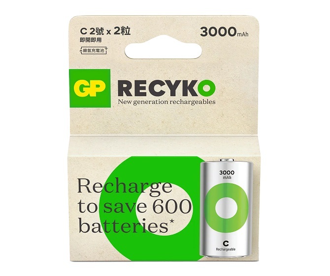 超霸 ReCyko 'C' 環保電池 3000mAh (2's) 500300301