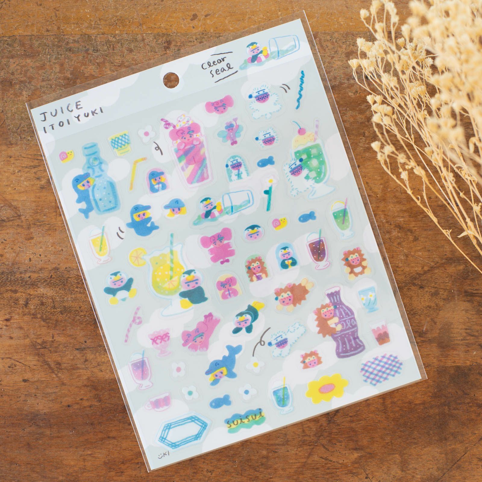 cozyca products | Itoi Yuki 「JUICE」透明貼紙| 表現社 JAPAN