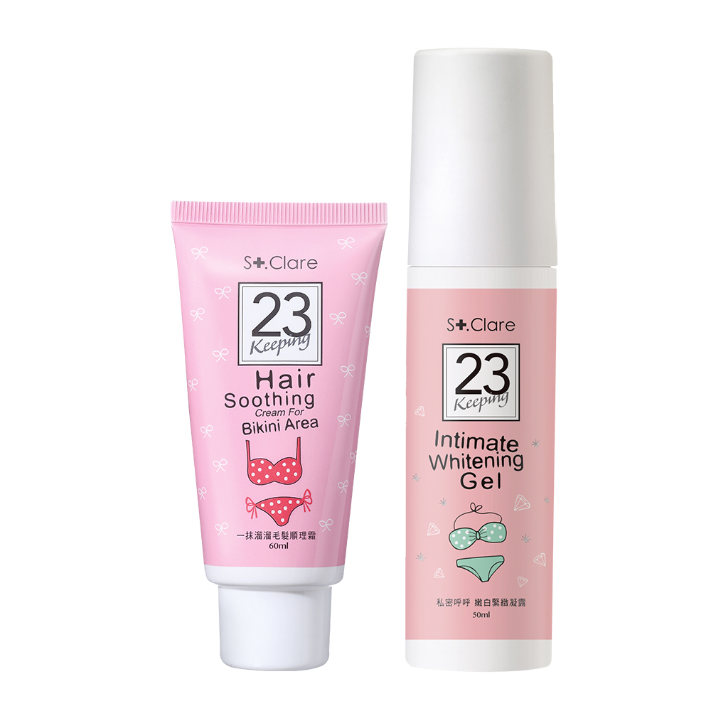 私密毛髮順理霜+私密嫩白緊緻凝露