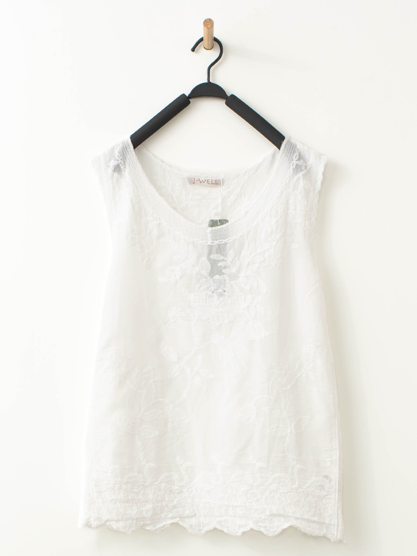 皺褶繡花背心木釦蕾絲背心蛋糕長裙組合