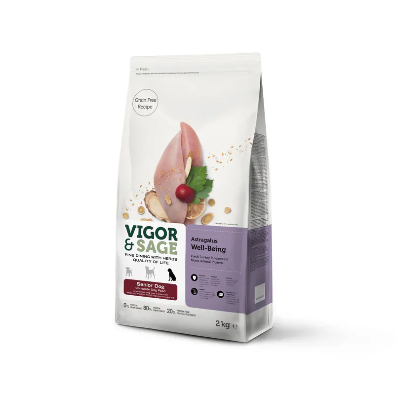 靈萃VIGOR&SAGE-熟齡犬黃耆補氣草本無穀糧 2kg