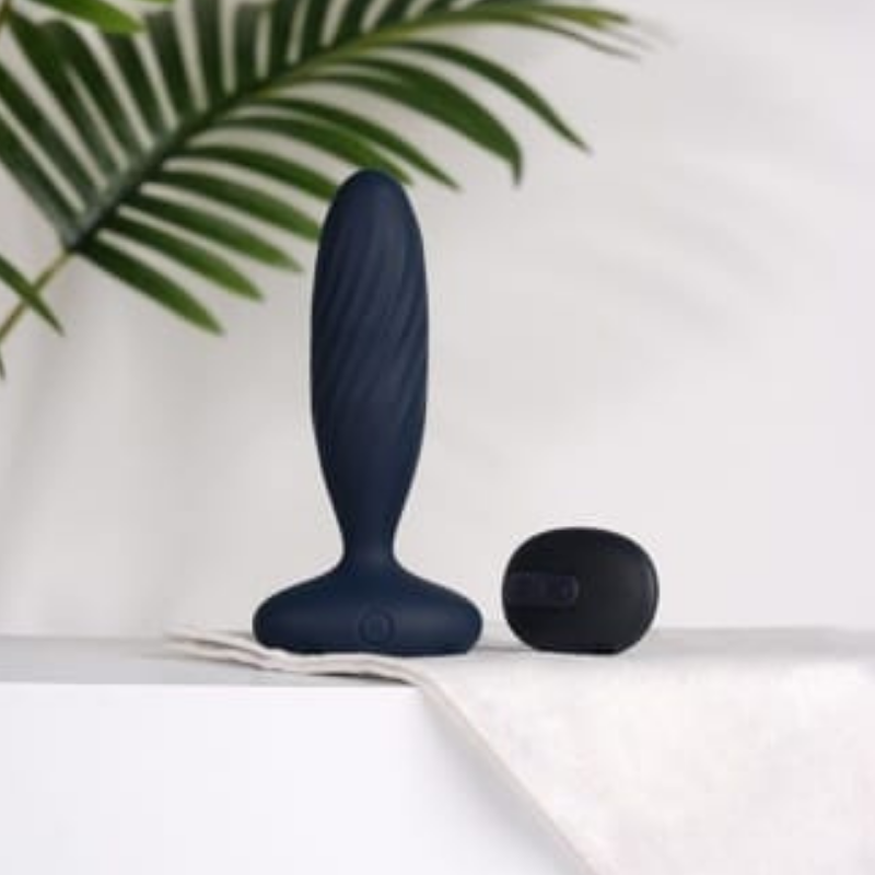 SVAKOM Jordan APP Thrusting Anal Vibrator Navy Blue