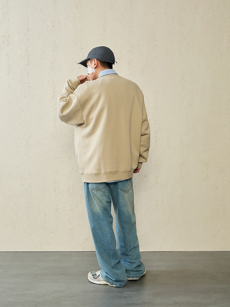 NOIR 美式立體發泡字母 衛衣 大學TEE