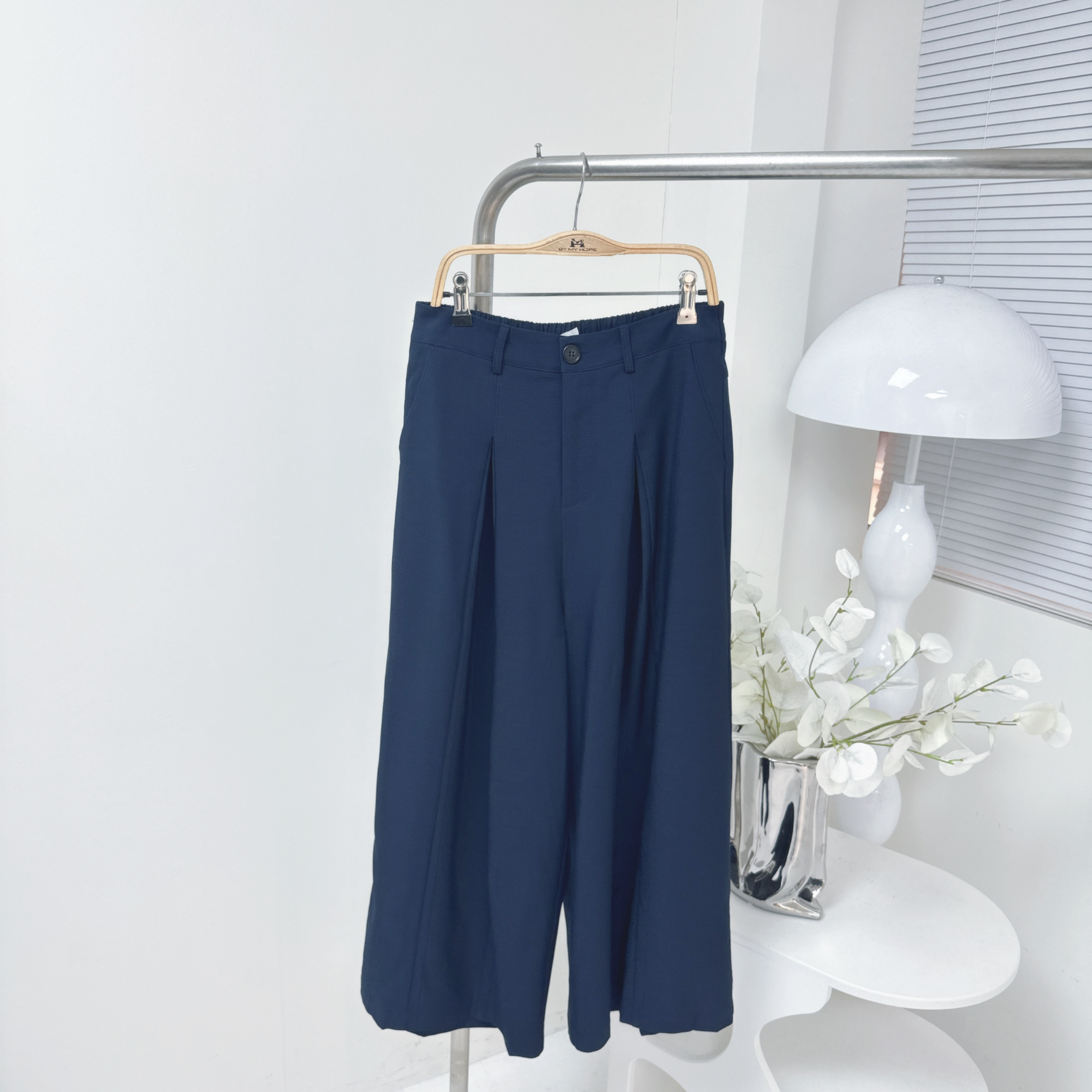 【廠家制】後橡筋腰車摺西褲