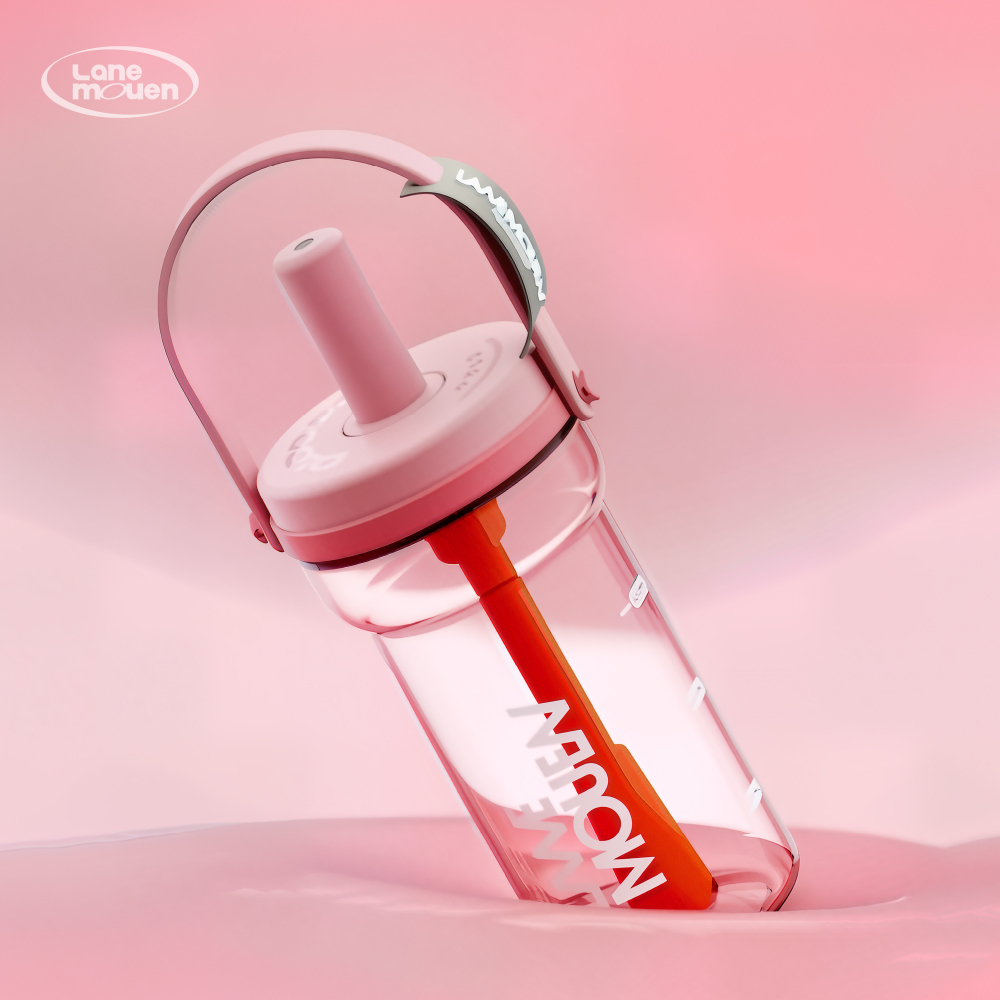 元氣熊 Lane mouen Tritan便攜吸管杯/800ml