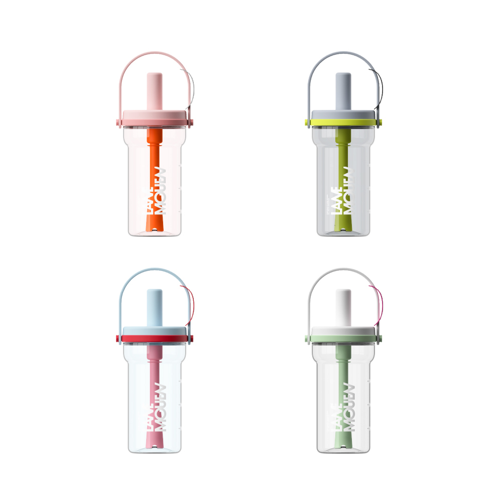 元氣熊 Lane mouen Tritan便攜吸管杯/800ml