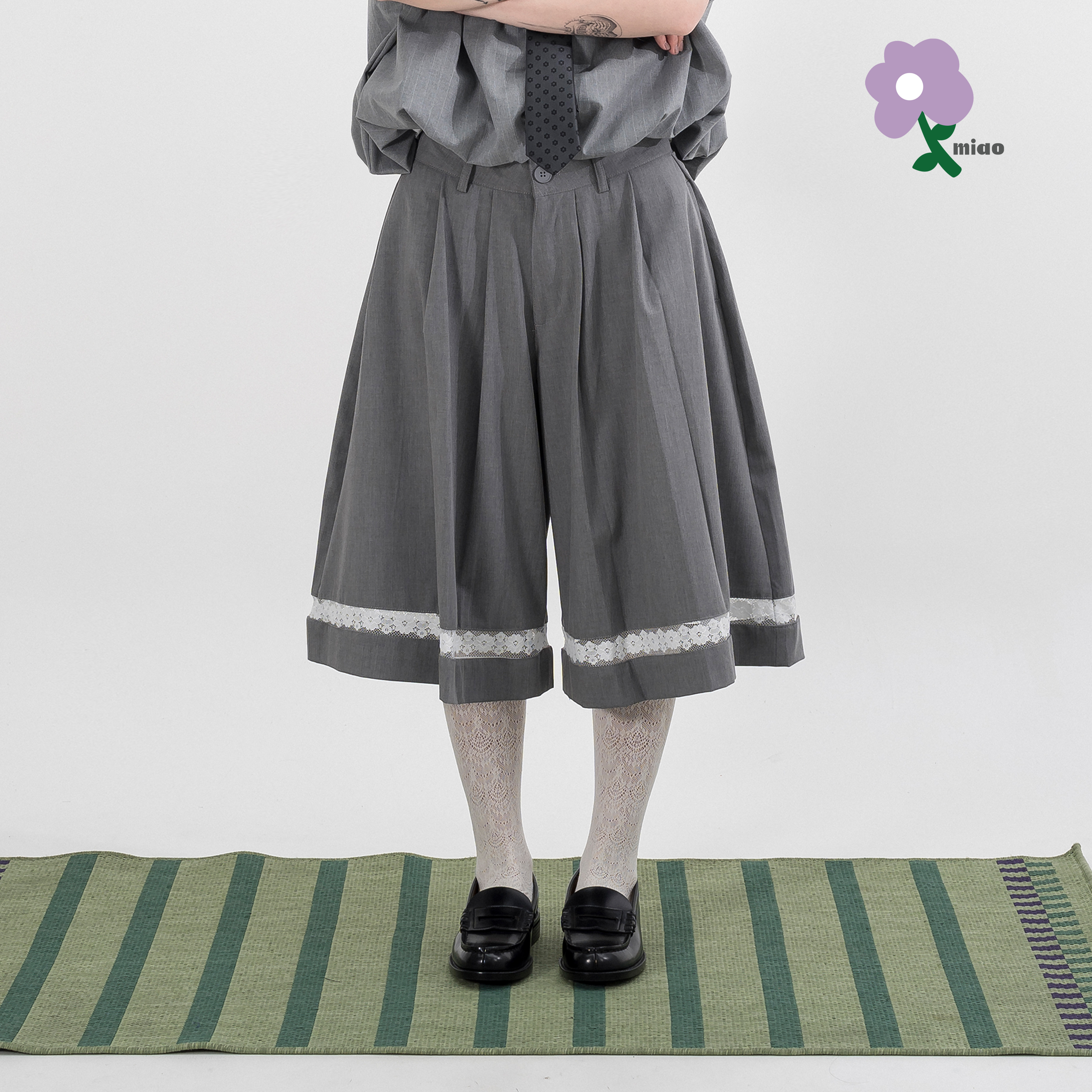 AGILITY MIAO Pleated Suit Jorts 百褶 西裝七分褲 [M-CL7]