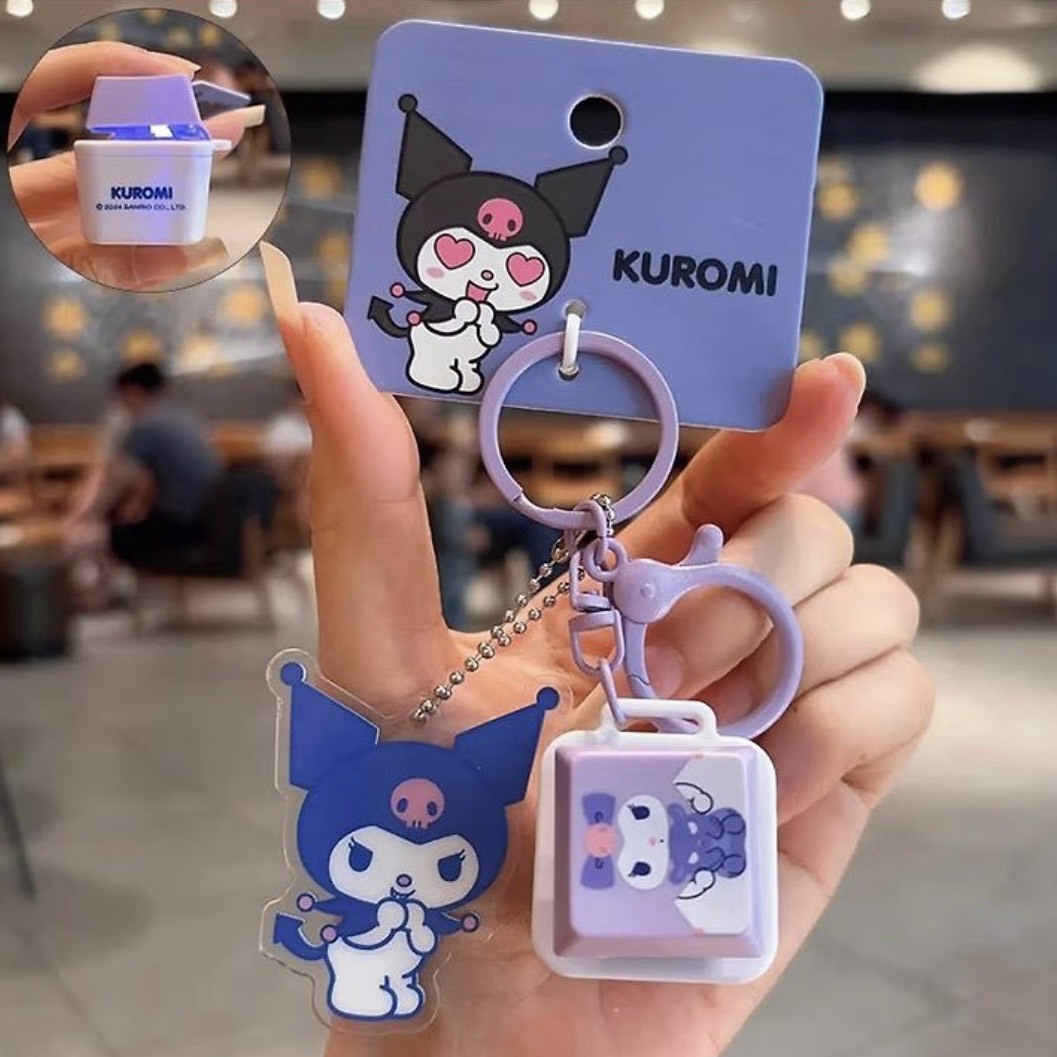 【OWN】Sanrio 三麗鷗 韓國限定 按鍵 鍵盤 吊飾 鑰匙圈 共7款 布丁狗 大耳狗 帕恰狗 HelloKitty 美樂蒂 庫洛米 人魚漢頓