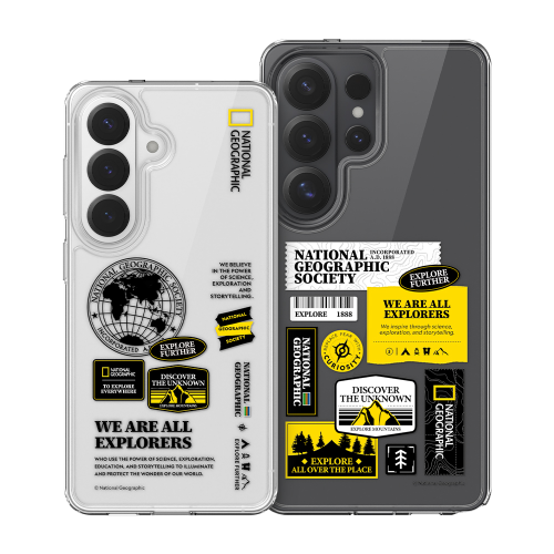 National Geographic - Clear Wappen - Samsung S26 Case 國家地理透明防撞手機硬殼