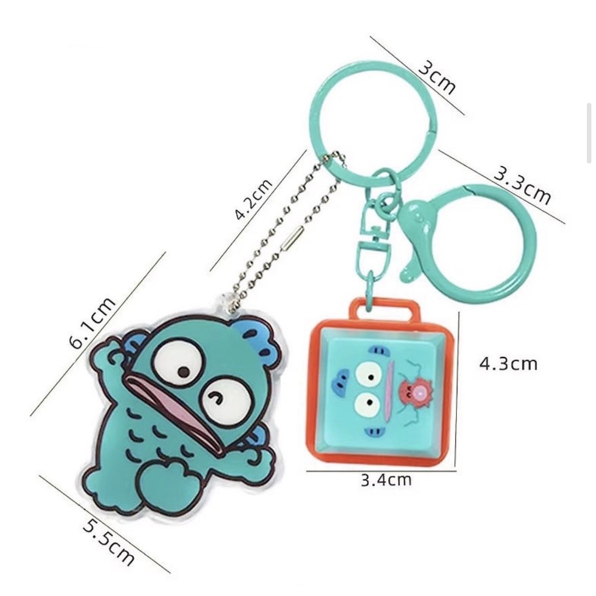 【OWN】三麗鷗 Sanrio 韓國限定 按鍵 鍵盤 吊飾 鑰匙圈 共7款 布丁狗 大耳狗 帕恰狗 HelloKitty 美樂蒂 庫洛米 人魚漢頓