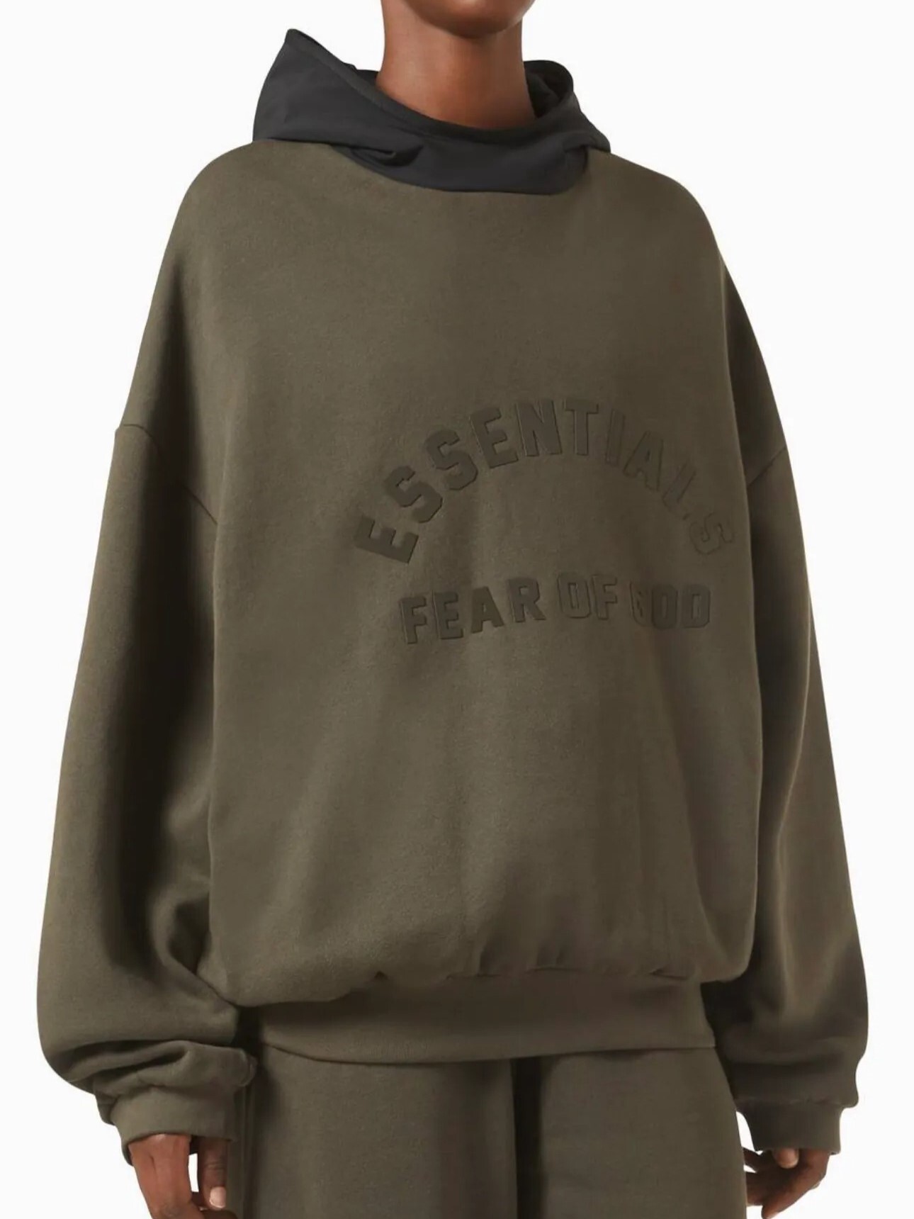 FOG ESSENTIALS 膠印字體 尼龍刷毛 連帽 帽T