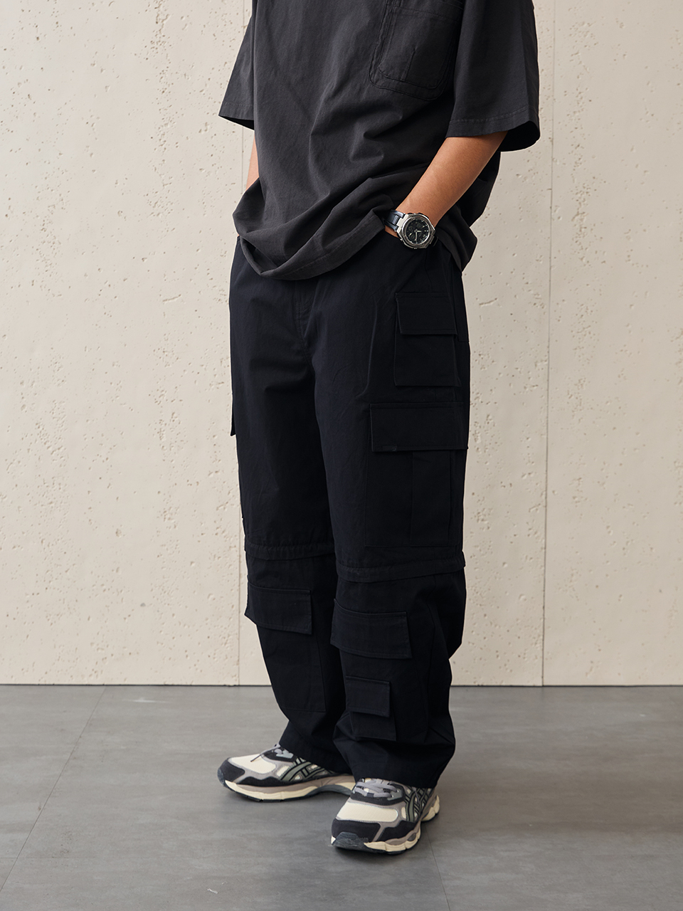 NOIR 2WAY多口袋功能工作褲