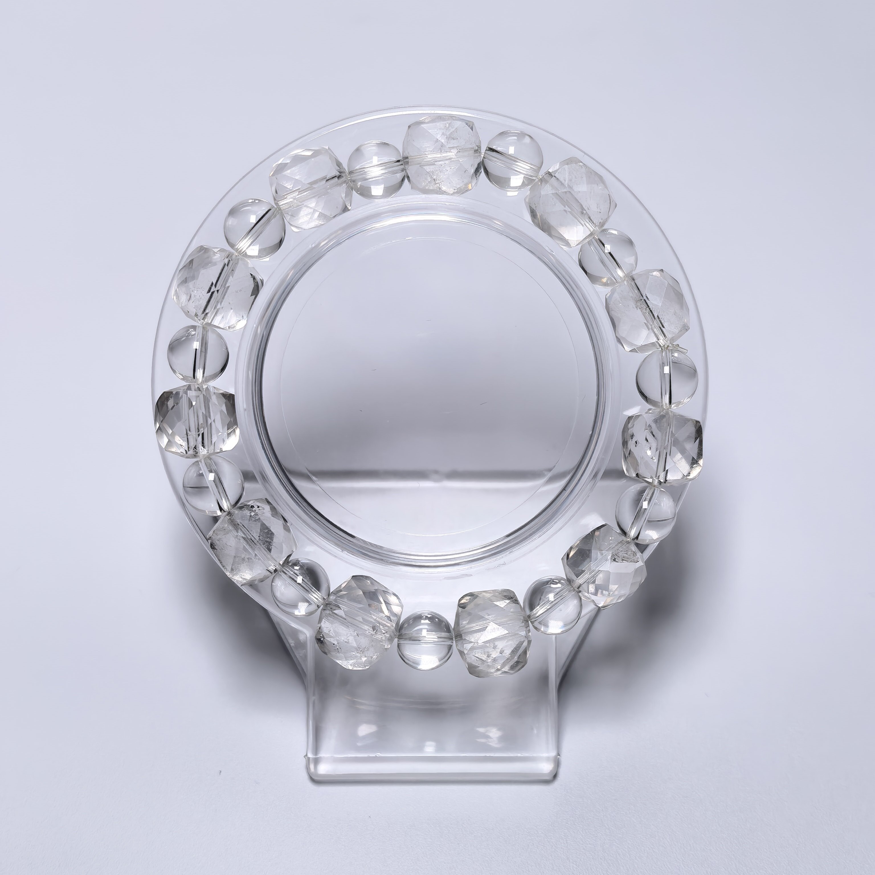 白水晶切面手串10m