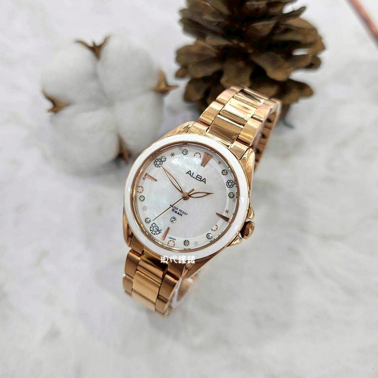【ALBA 雅柏】松果雪花-晶鑽姐姐 VJ22-X435K 33mm 現代鐘錶