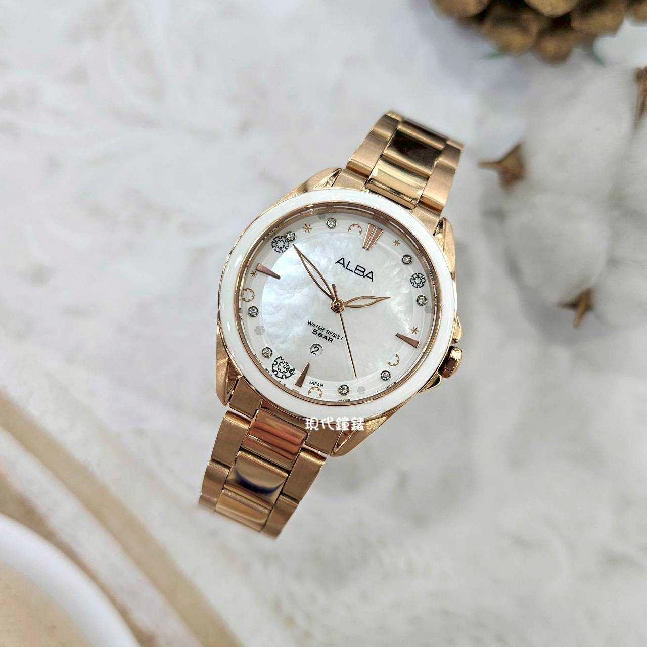 【ALBA 雅柏】松果雪花-晶鑽姐姐 VJ22-X435K 33mm 現代鐘錶
