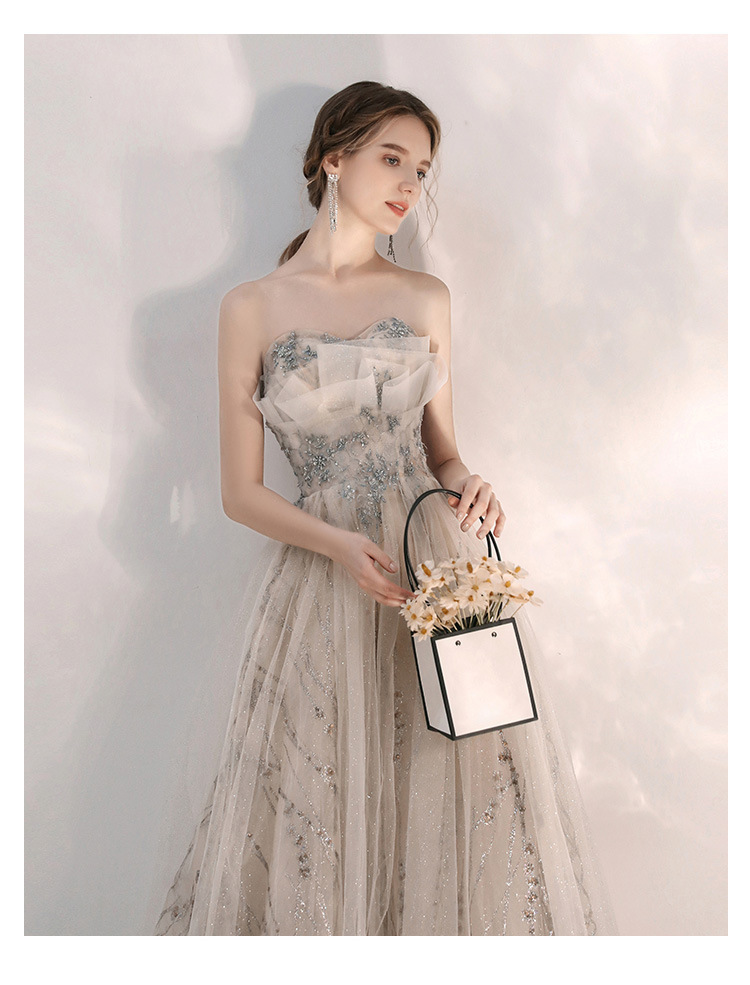 最美花束 立體網紗宴會禮服