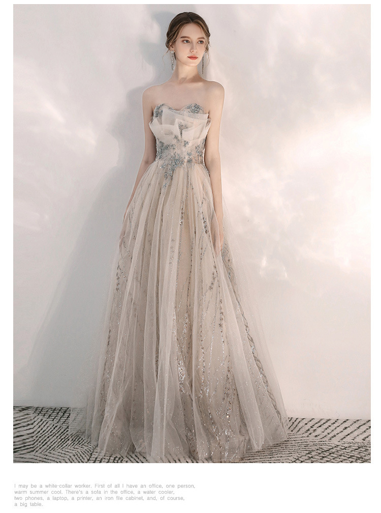 最美花束 立體網紗宴會禮服