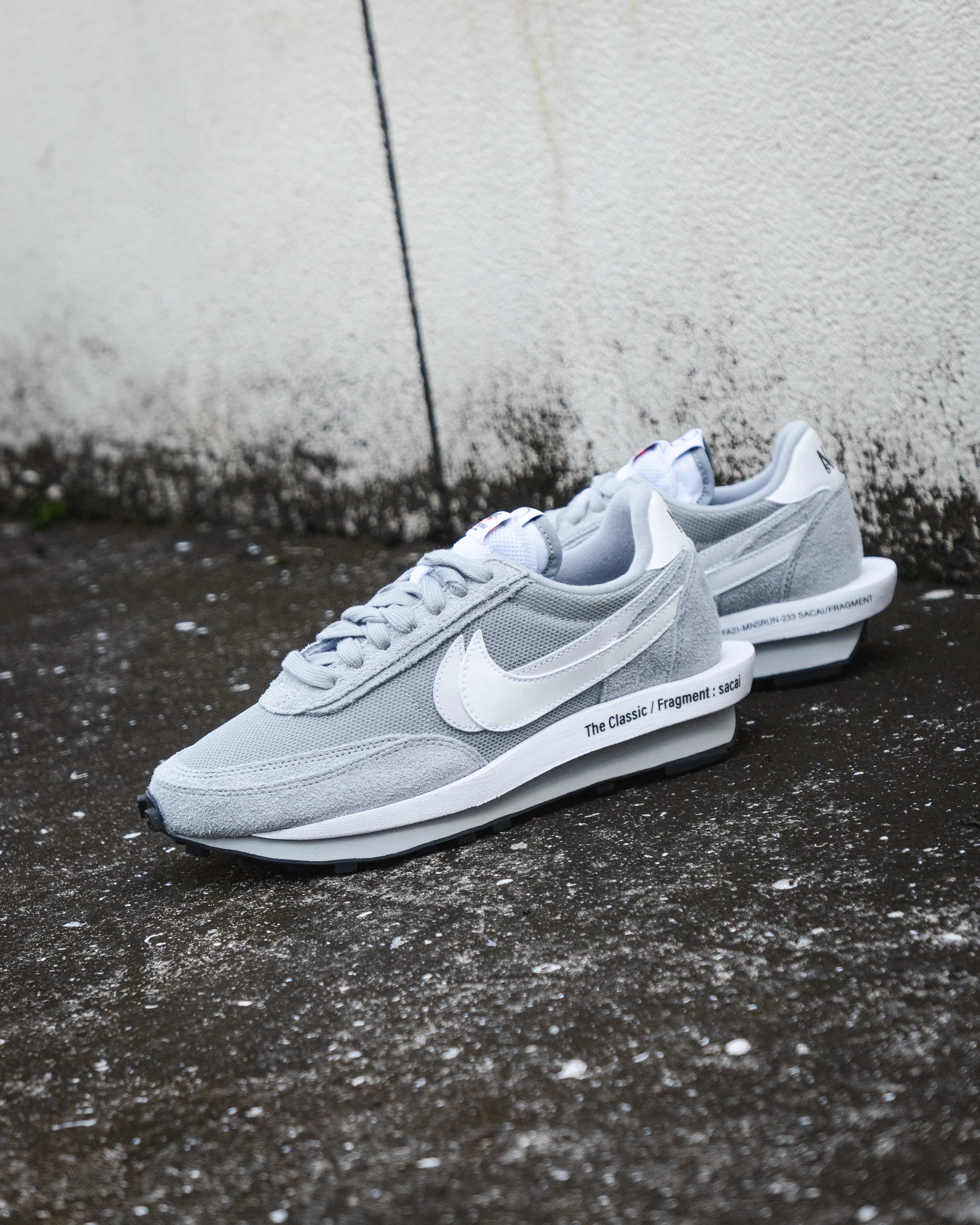 【逢甲FUZZY】Sacai x Fragment x Nike LDwaffle "Grey" 三方聯名 灰白 DH2684-001
