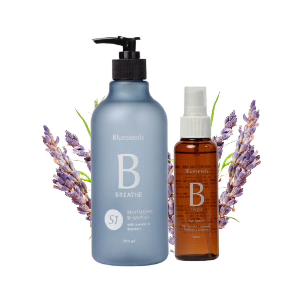 【薰衣草豐盈組】舒眠空間香氛精油噴霧100ml+S1薰衣草迷迭香豐盈洗髮露500ml