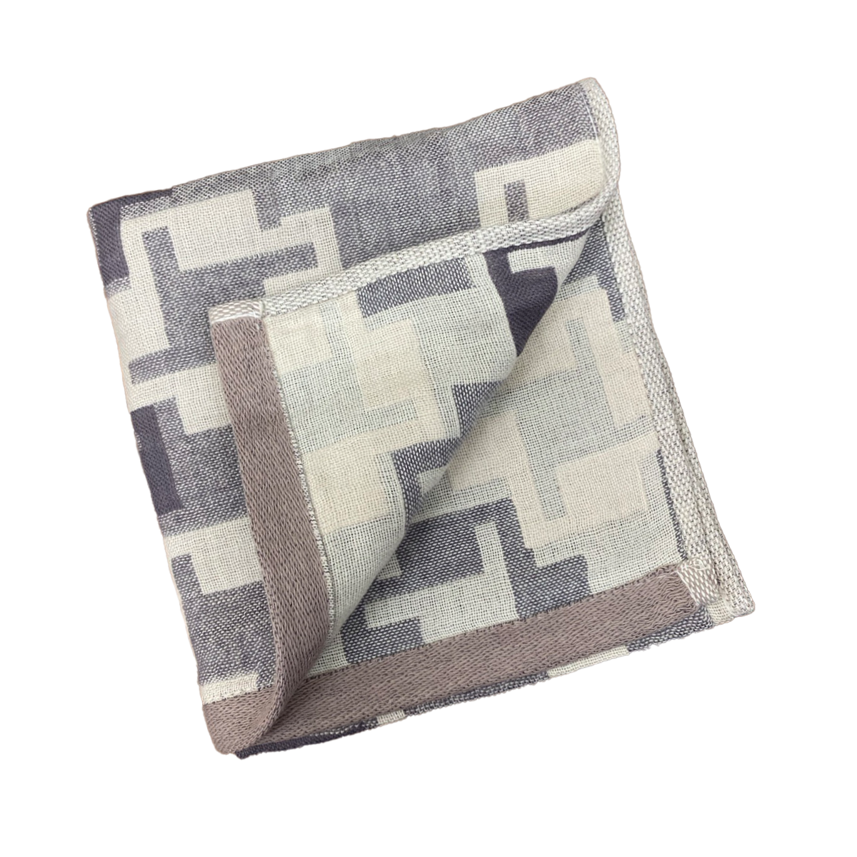 紗布幾何毛巾-1626-4