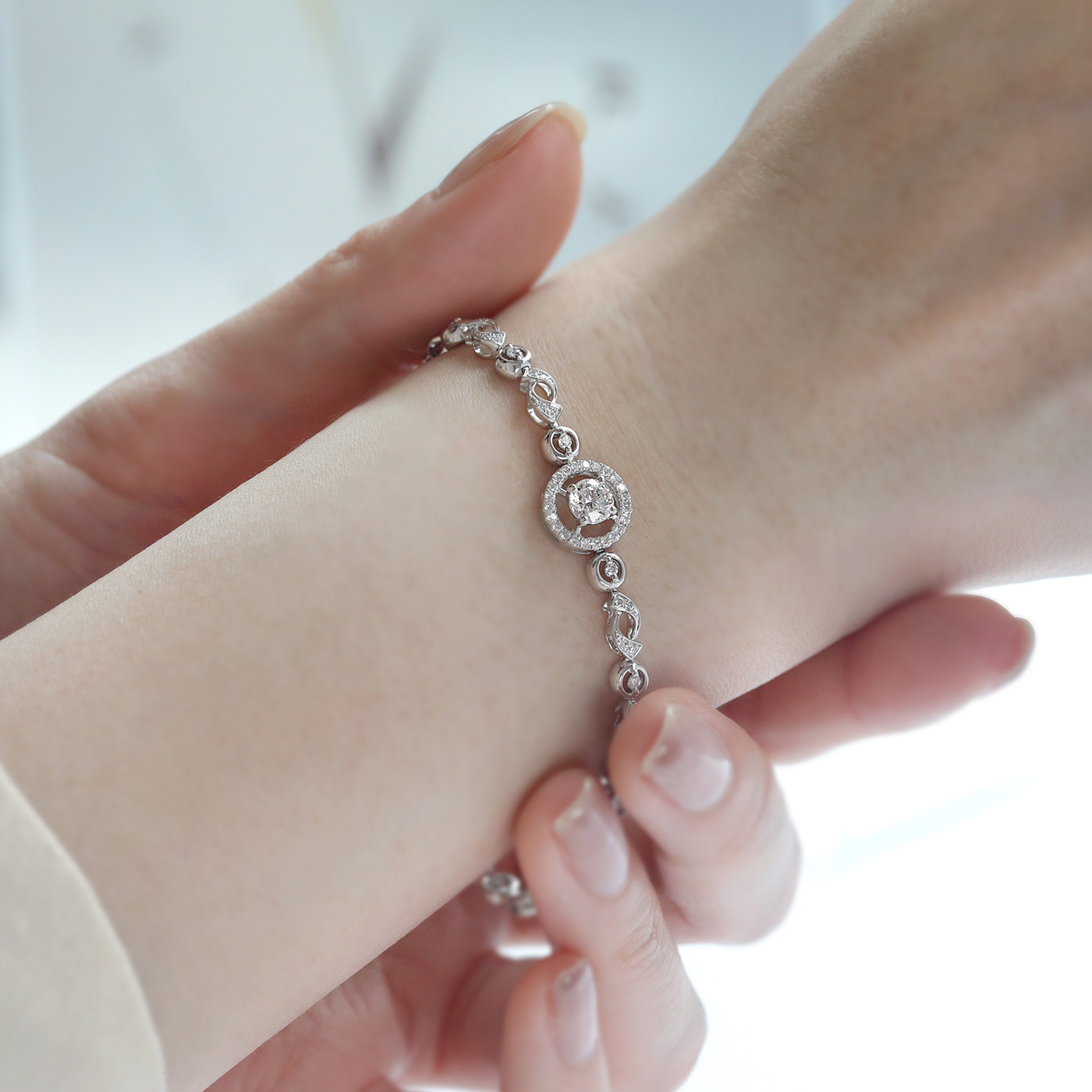 星辰光環 — GIA50分鑽石手鍊