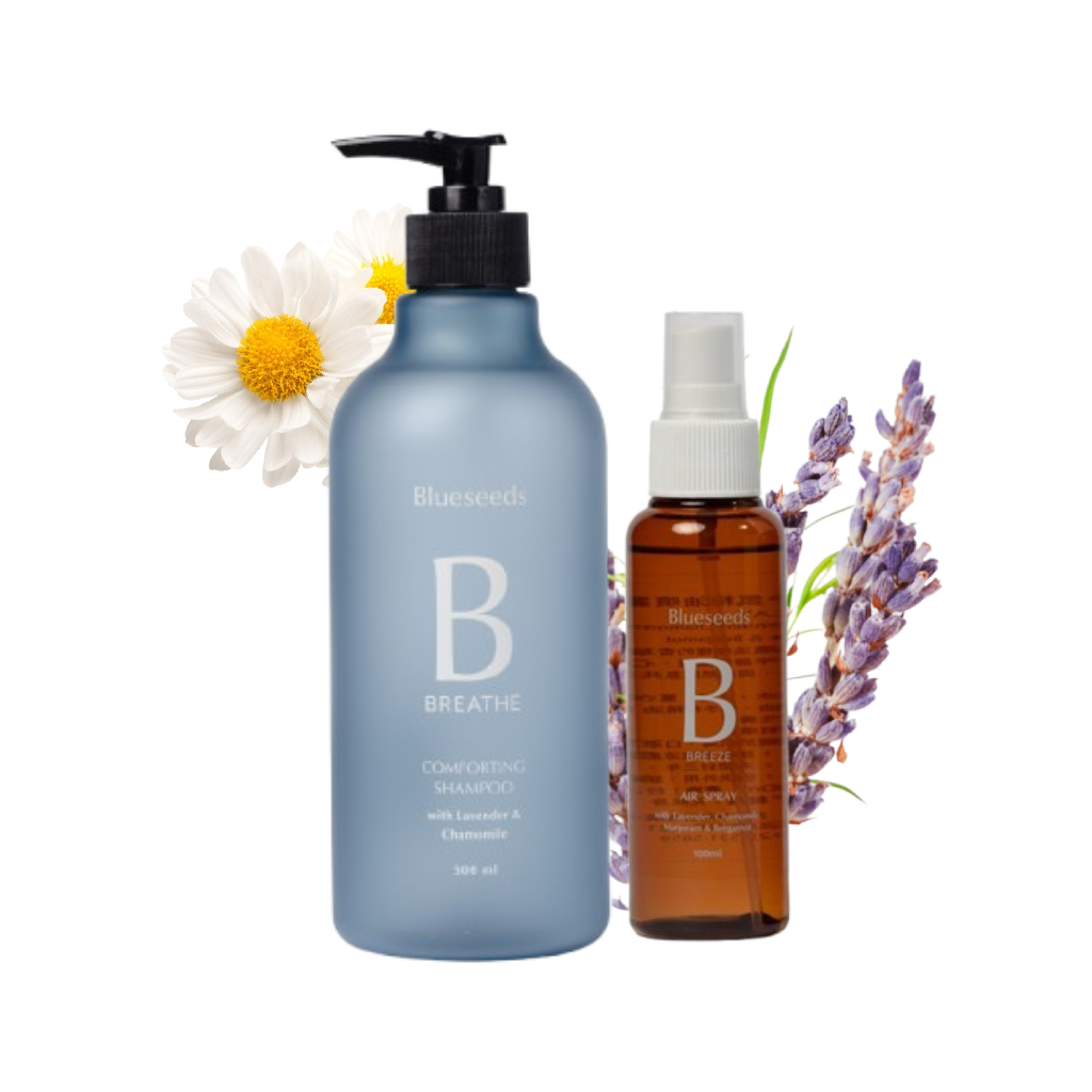 【薰衣草舒緩洗髮組】舒眠空間香氛精油噴霧100ml+薰衣草洋甘菊舒緩洗髮露500ml