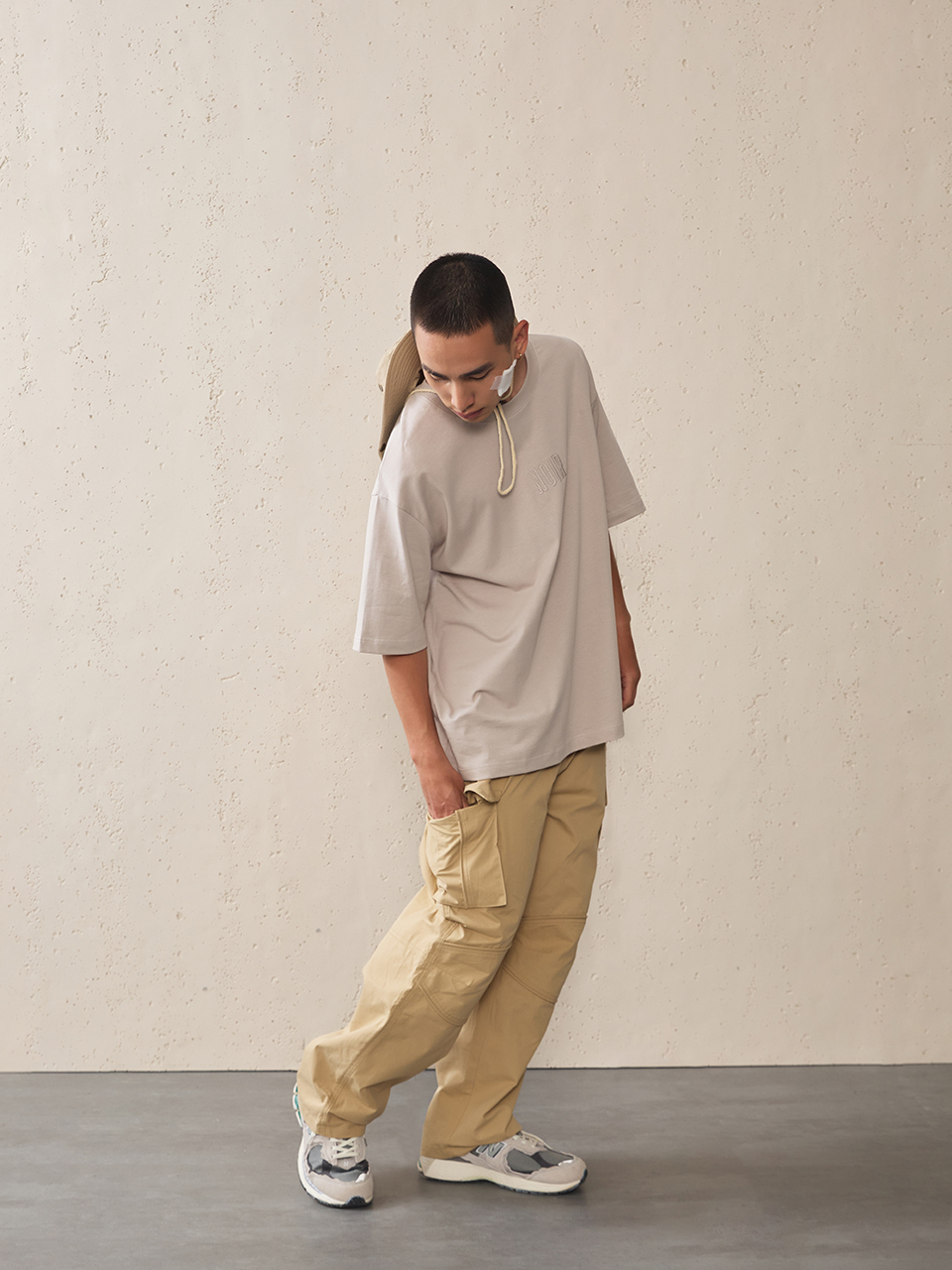 NOIR 改良型工裝直筒褲