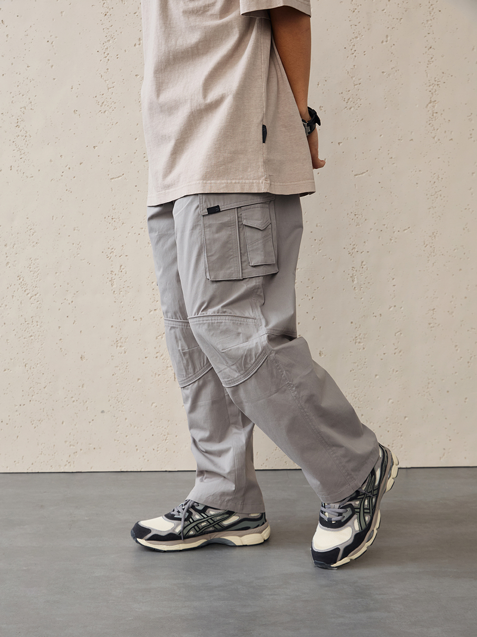 NOIR 改良型工裝直筒褲