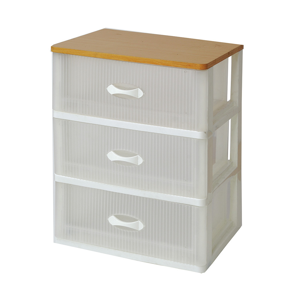 《真心良品》KEYWAY聯府 清雅木頂板加寬5抽收納櫃(附輪)103.5L-1入 WK300