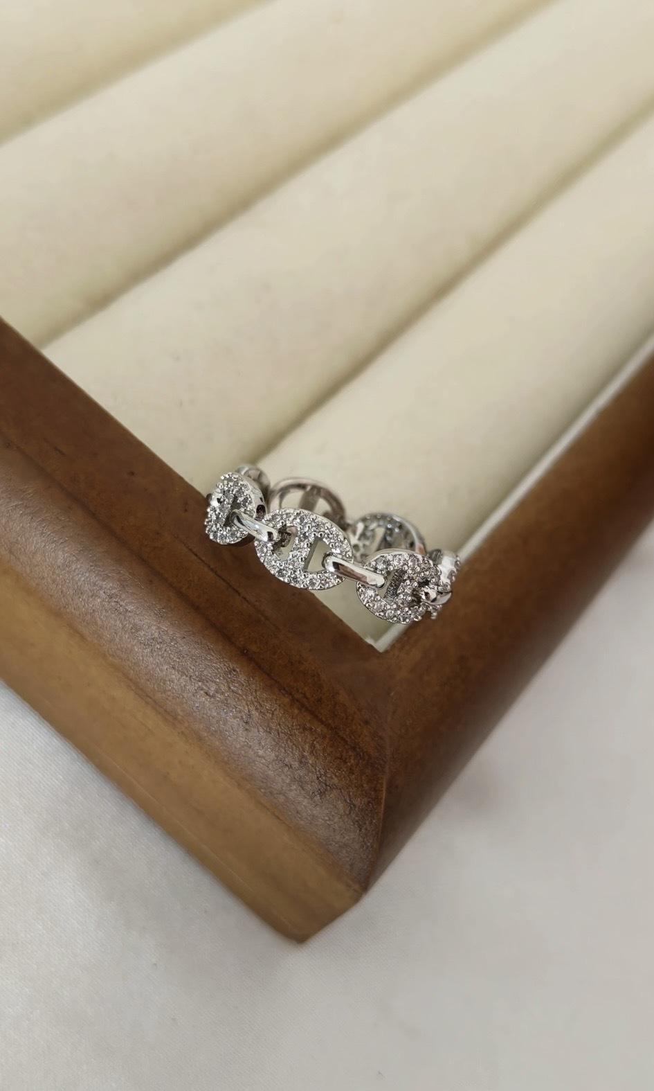 Apm monaco Yacht Club 鏈環戒指 銀白色