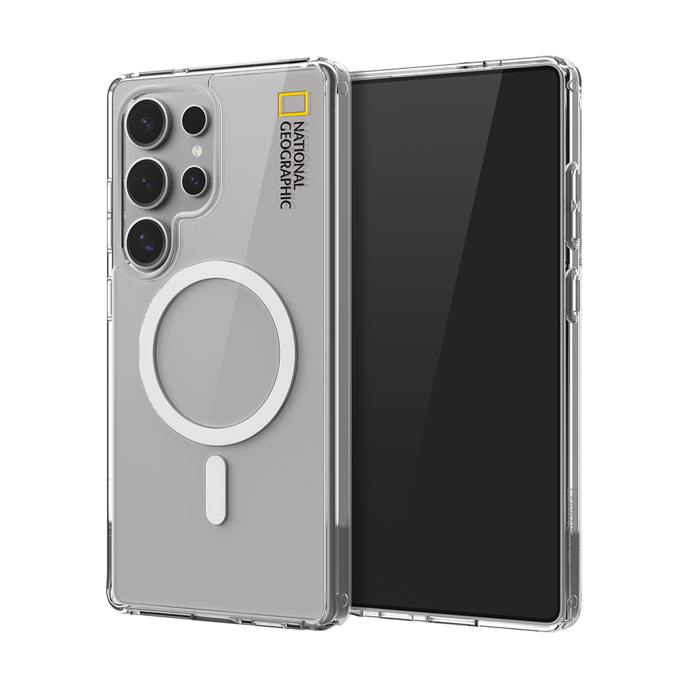 National Geographic - Magsafe Clear - Samsung S26 Case 國家地理透明防撞磁吸充電手機硬殼