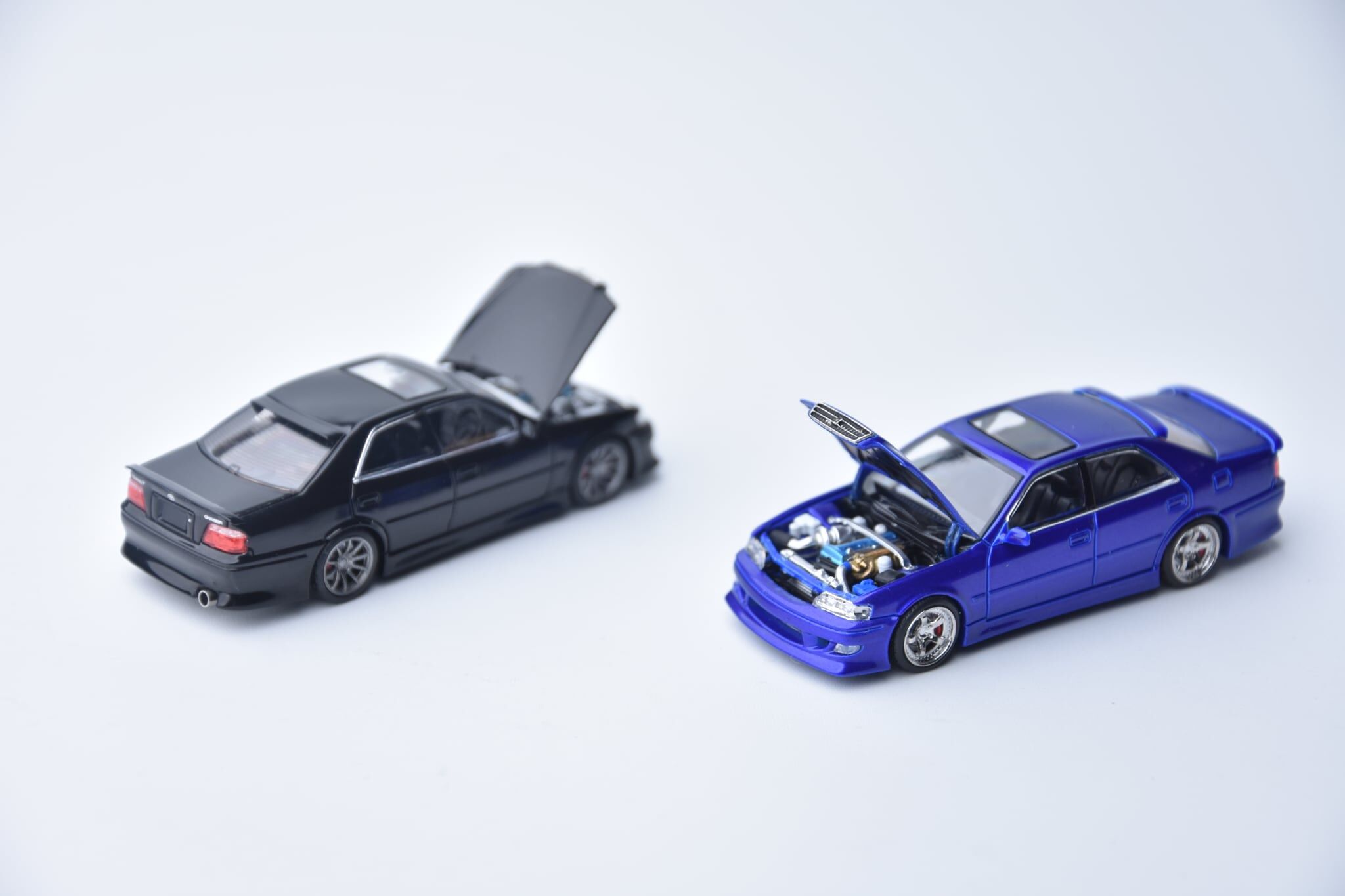 預訂:1/64 Model 1 Toyota Chaser JZX100 Custom Version Royal Blue (C33703 )