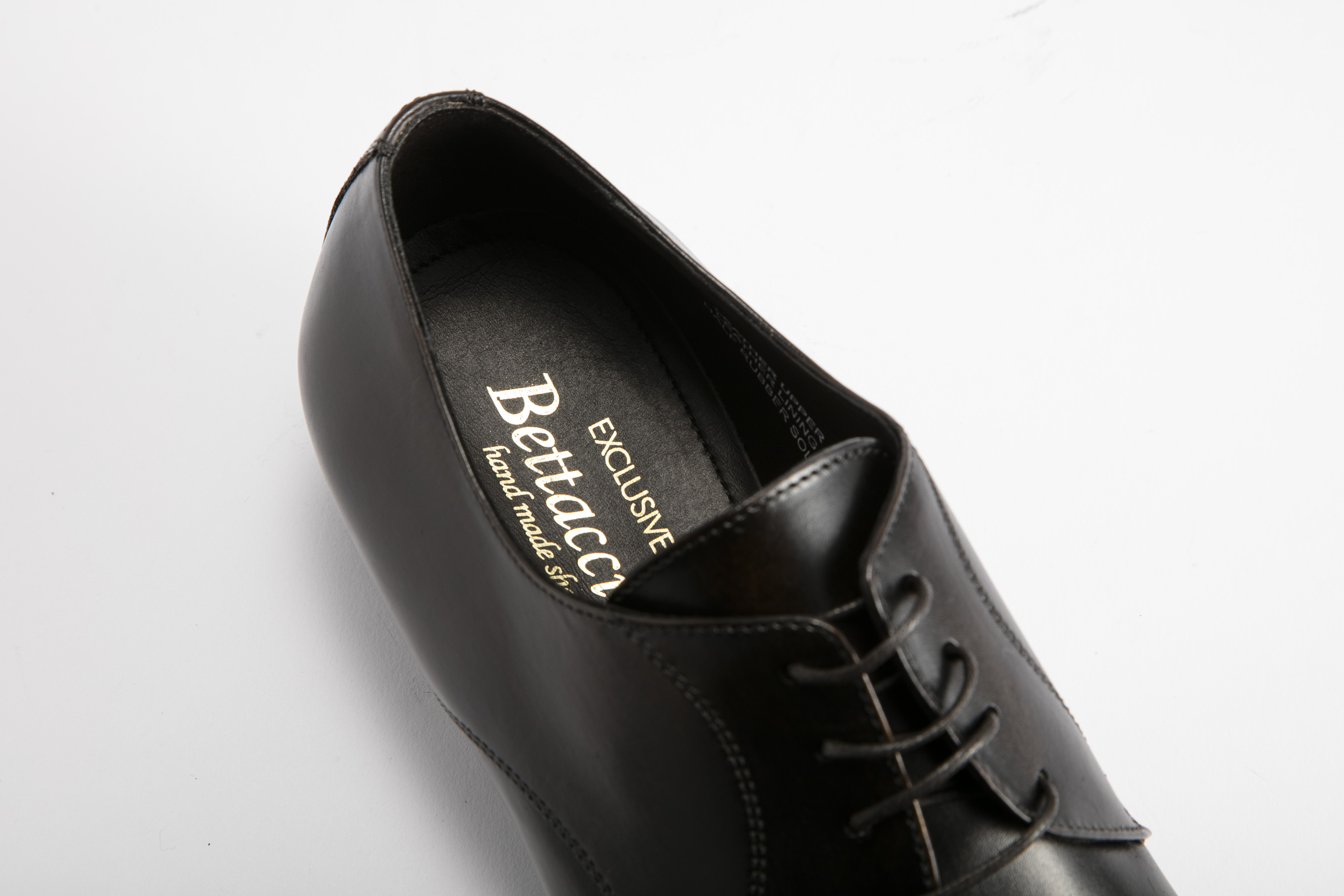 Bettaccini - 男裝 素頭德比鞋 VISA-DBR