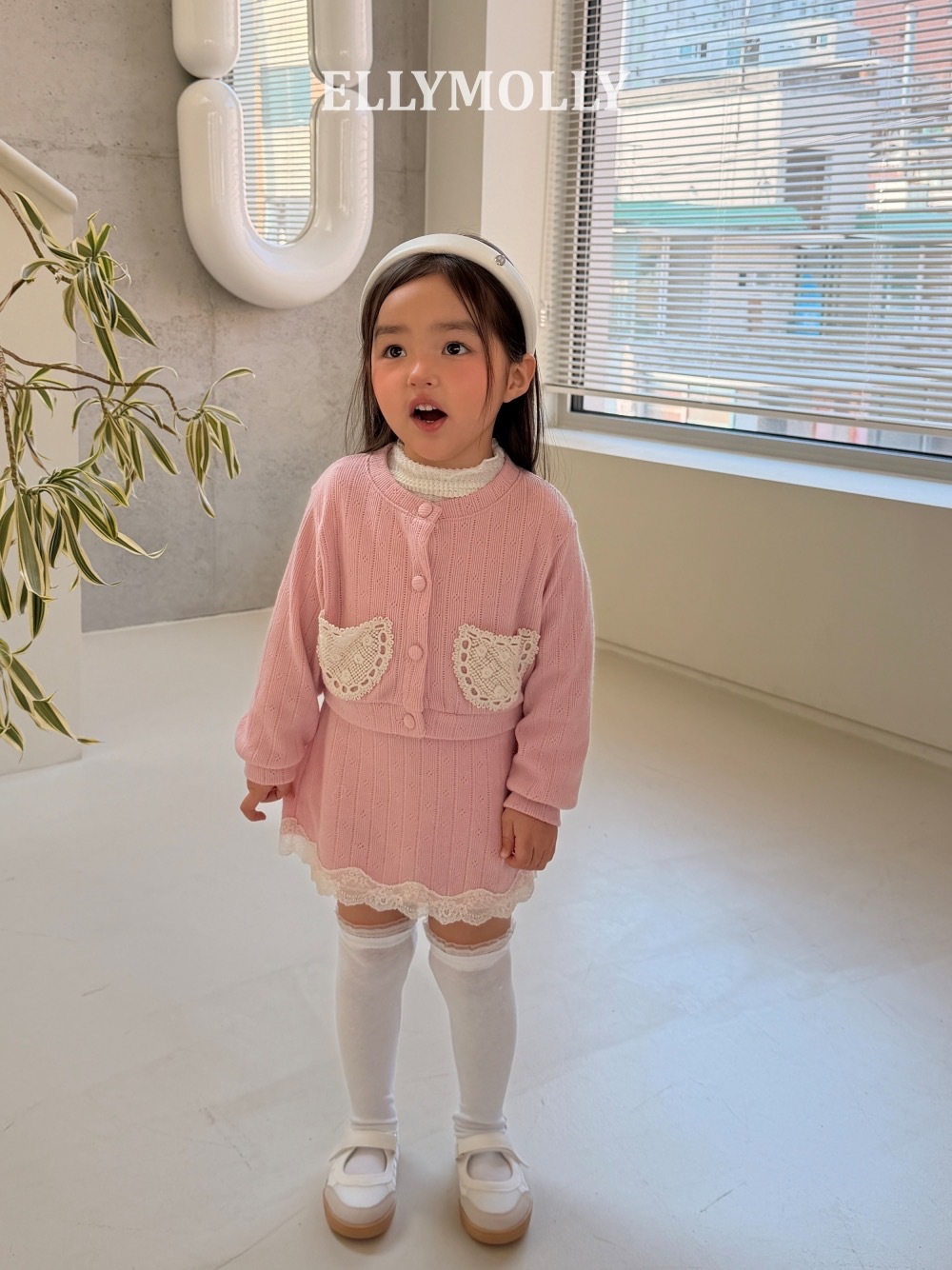 Ellymolly 蕾絲滾邊褲裙 / 3色