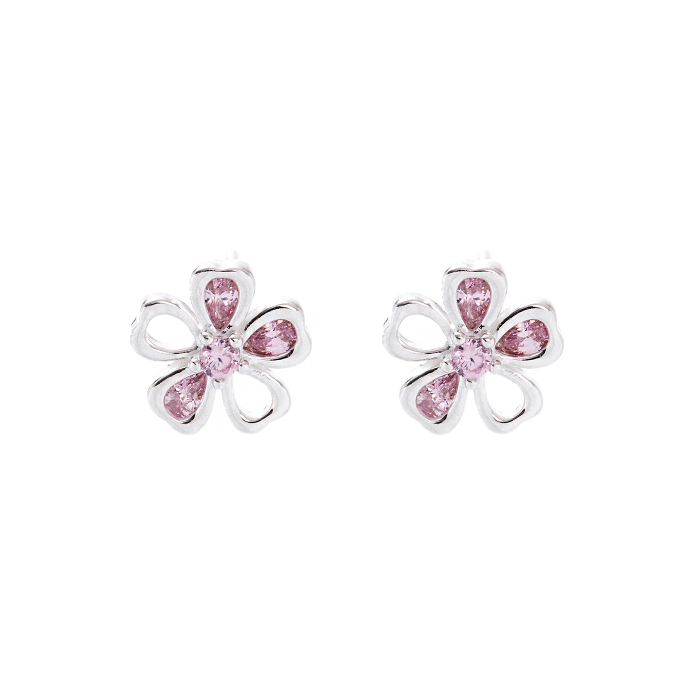 平價飾品,純銀,花,耳環