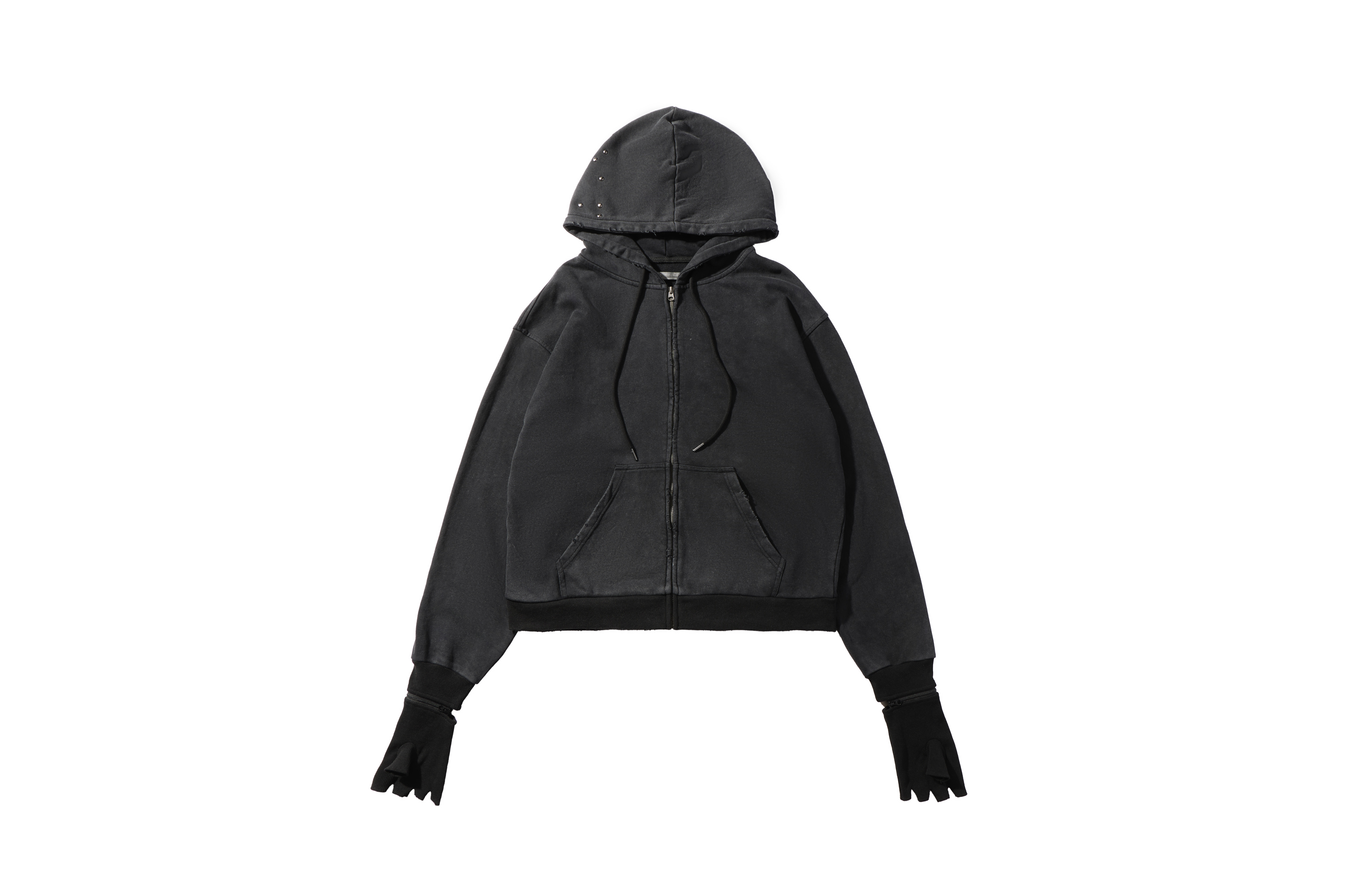 REMIX "Braille Vision Hoodie" (Washed Black)