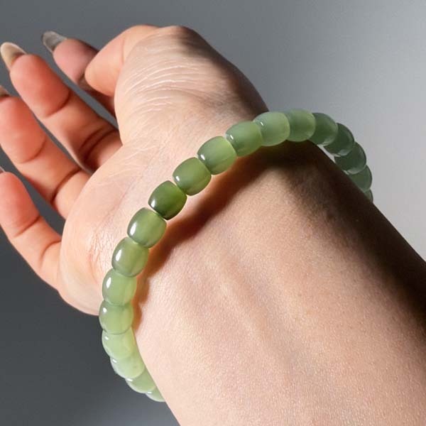 和田玉桶珠手鍊