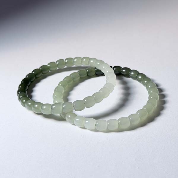 和田玉桶珠手鍊