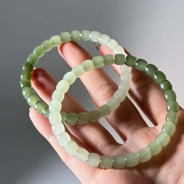 和田玉桶珠手鍊