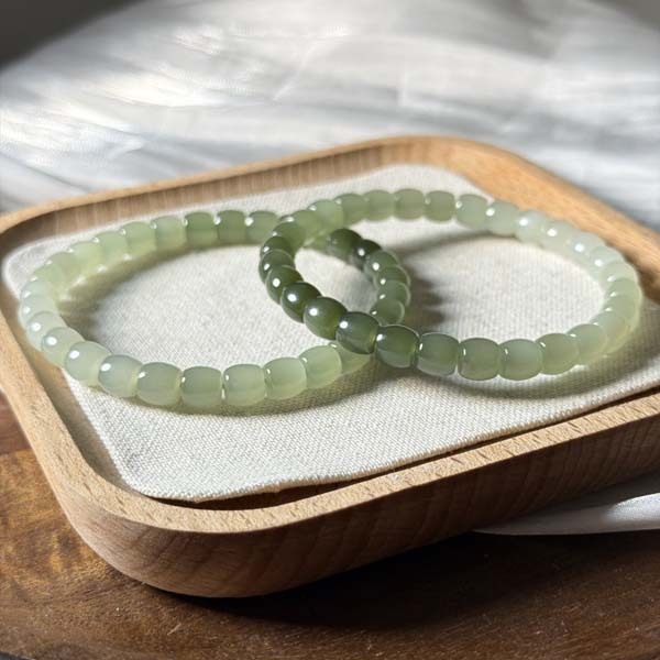 和田玉桶珠手鍊