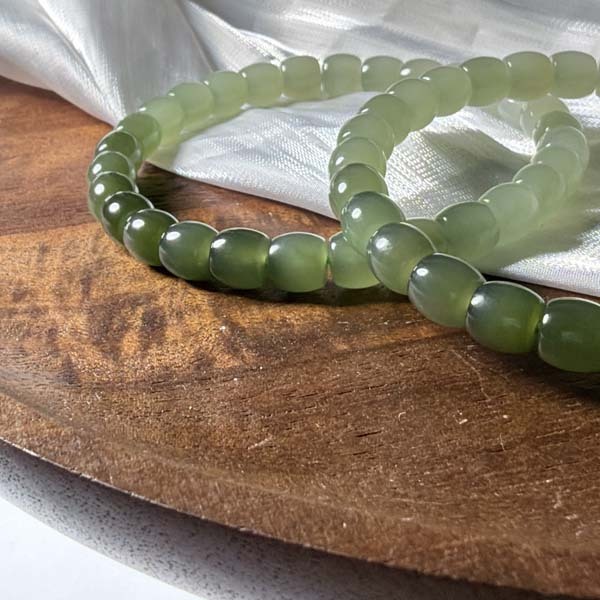 和田玉桶珠手鍊