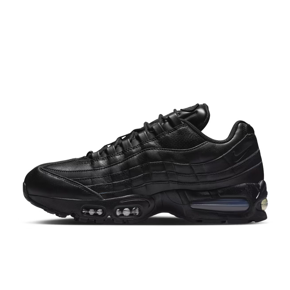 Nike Air Max 95 QS Big Bubble Black Leather 全黑 復古 氣墊 皮革 男鞋 IM0696-001